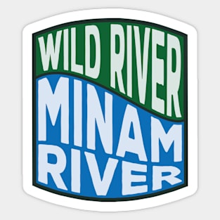 Minam River Wild River Wave Sticker